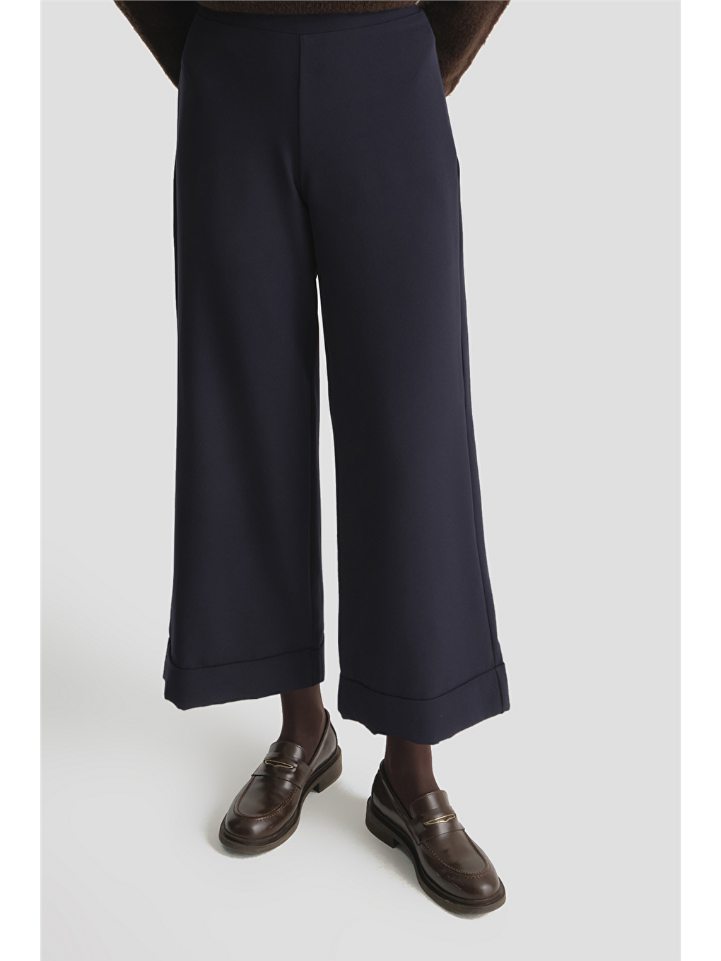 Katlı Paça Pantolon Lacivert-2