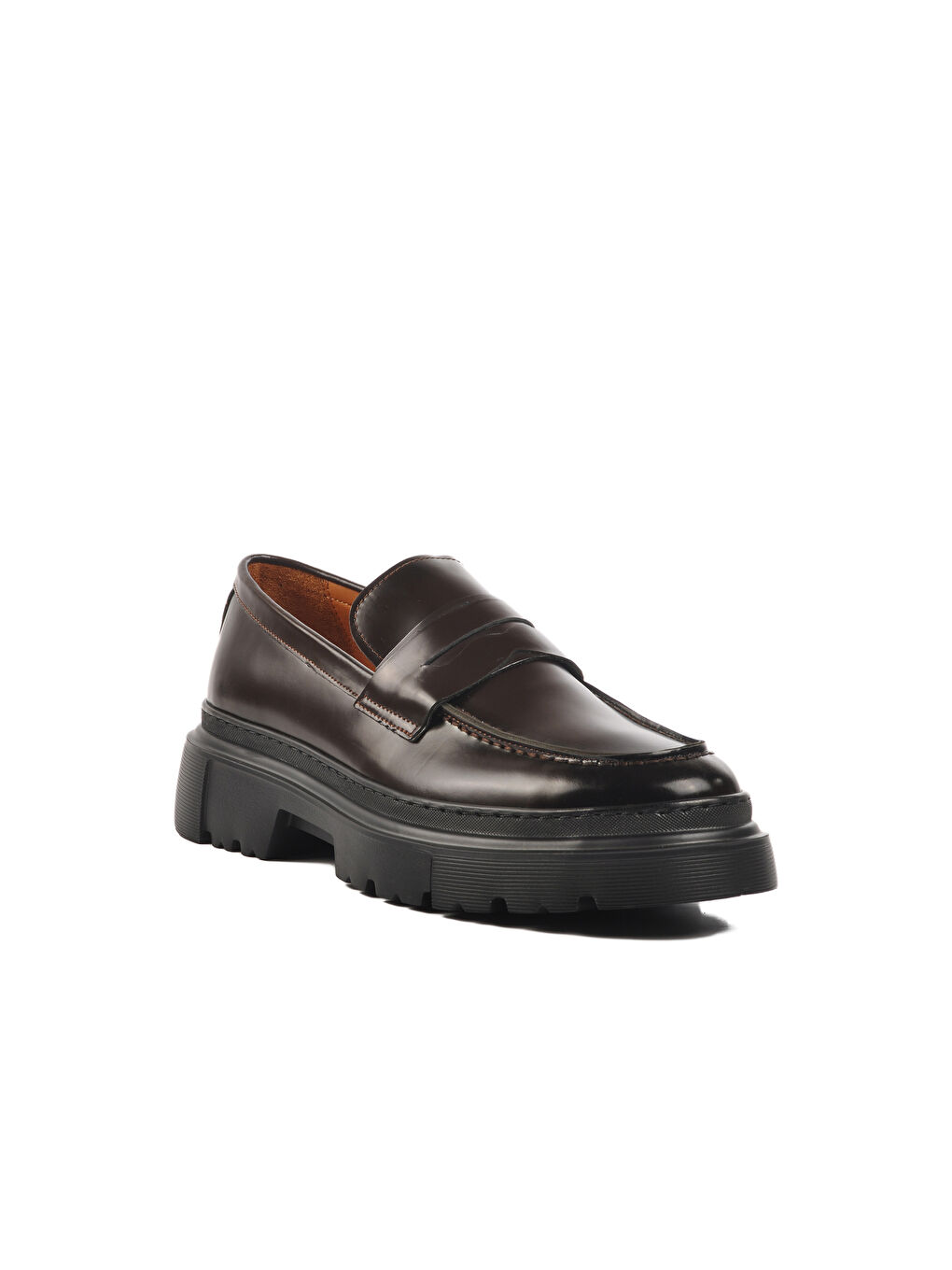 Ayakmod Kahverengi Kahve Geniş Kalıp Erkek Casual Ayakkabı Premium 1308-5 M - 2