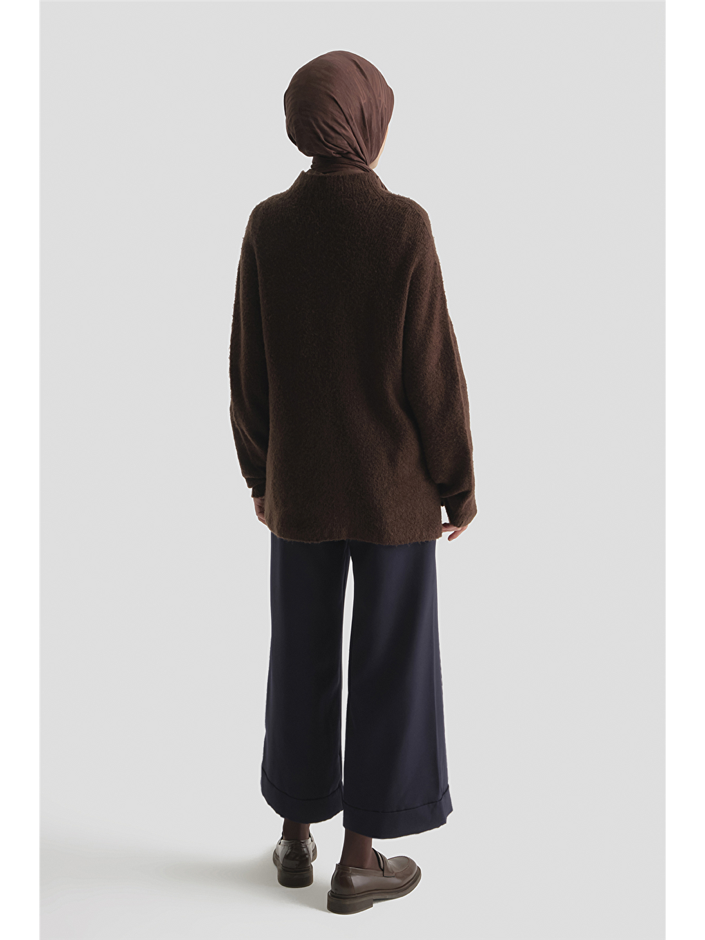 Katlı Paça Pantolon Lacivert-3