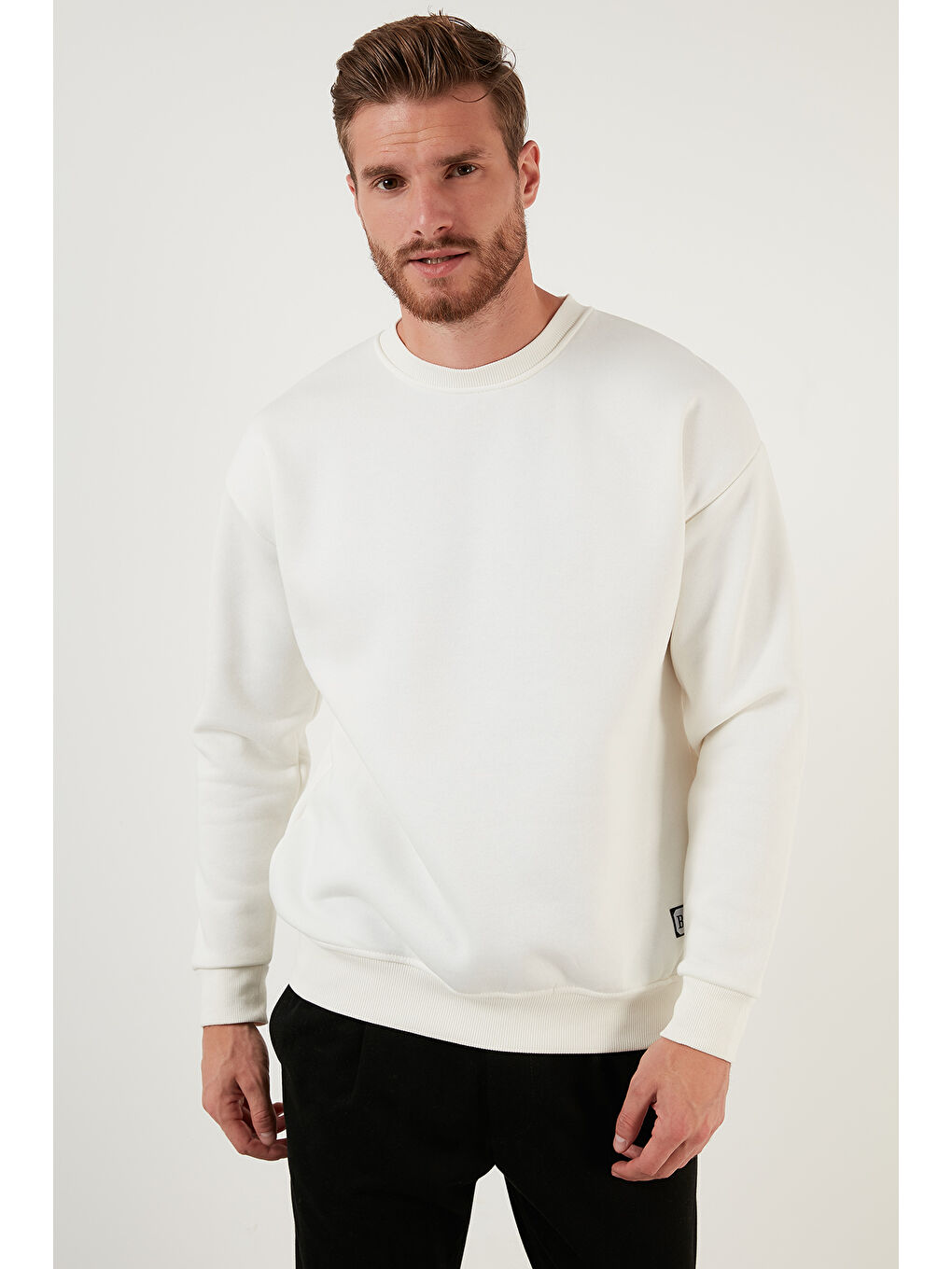 Lila Regular Fit Bisiklet Yaka Şardonlu 2'li Paket Sweat 5905255S2-2