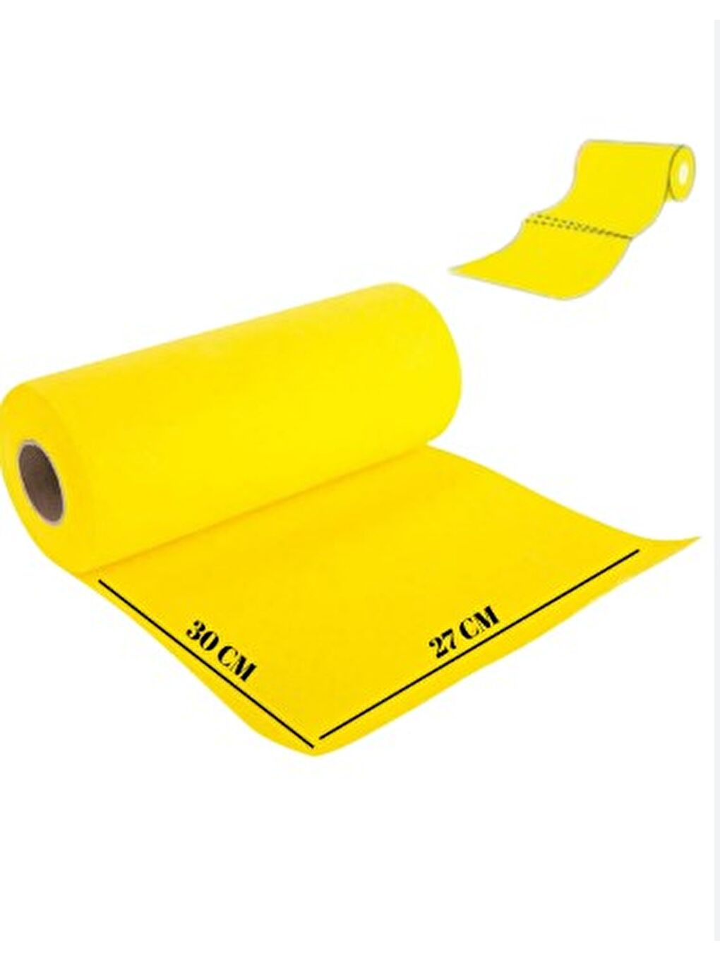 Softtex 15 Kesimli Sarı Kopar Kullan Rulo Temizlik Bezi 27x30 Cm 10'lu-1