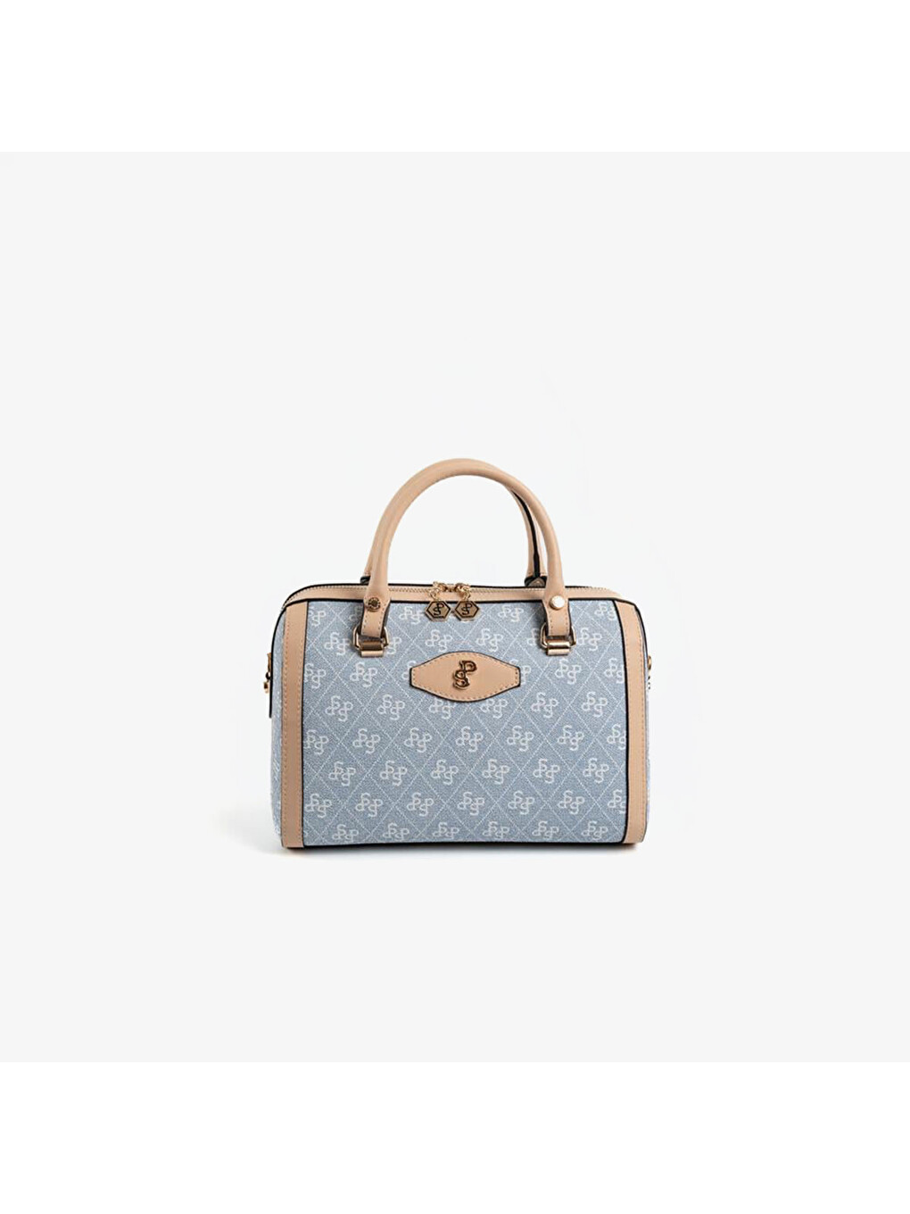 Lacivert Kadın SP1091-M178 SILVER POLO El Çantası Mavi-Ten