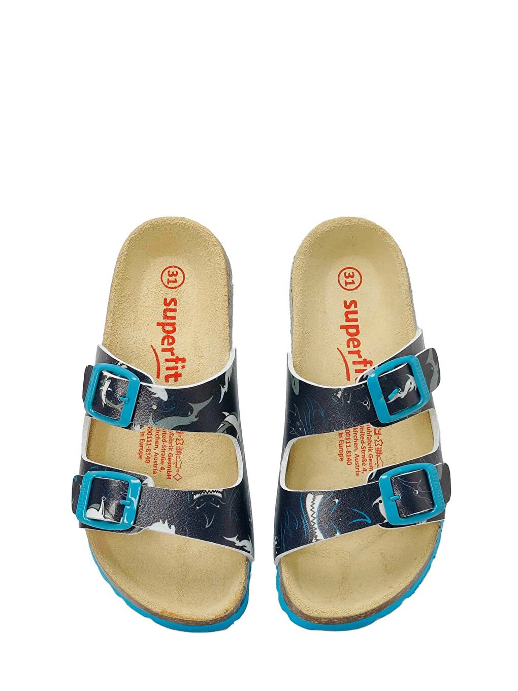 800111-8140-2 Mavi Erkek Çocuk Terlik-3