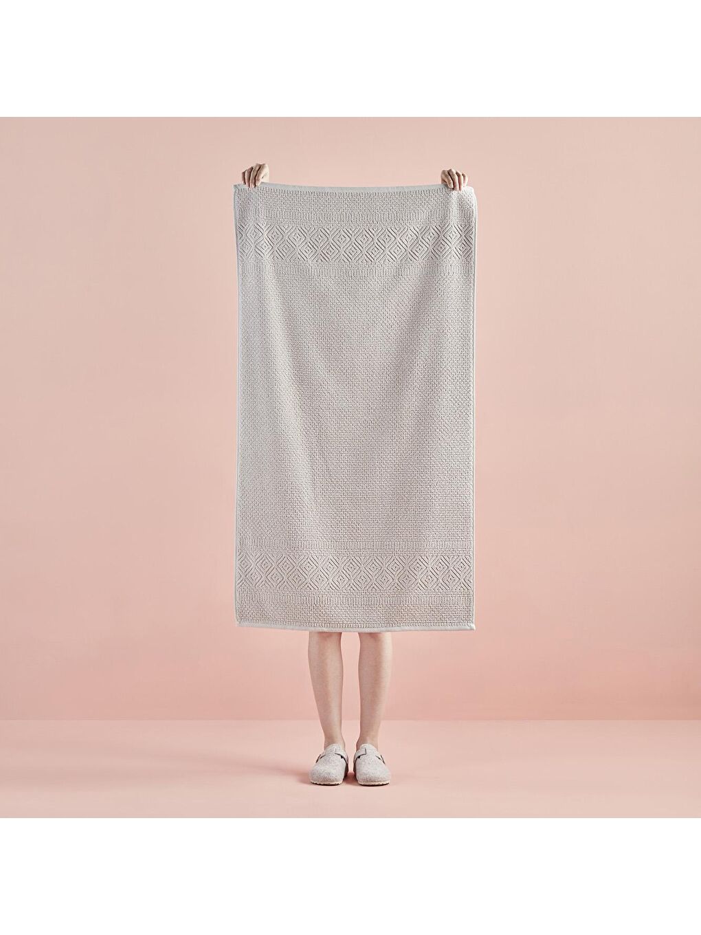 %100 Pamuk Helena Banyo Havlusu Bej