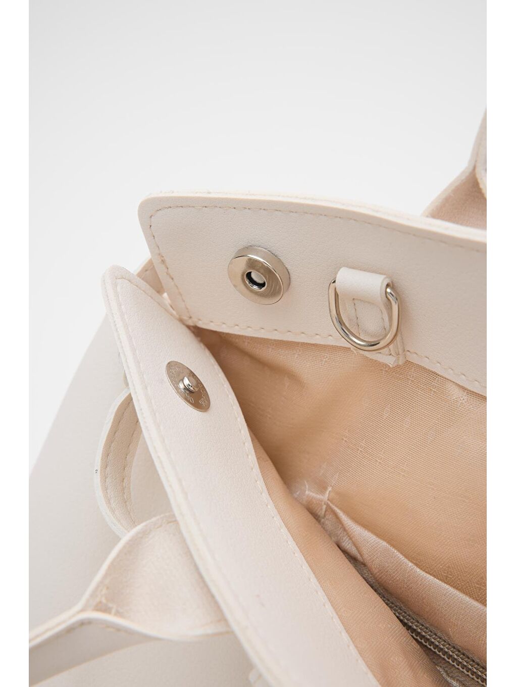 Ekru Chaldu Omuz Çantası  Krem-5