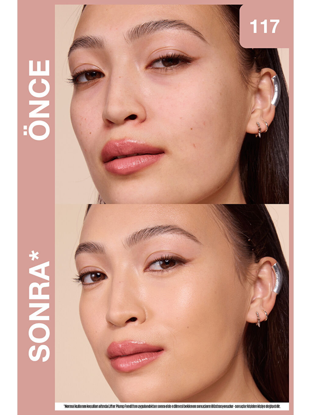 Lifter Niasinamid ve Hyalüronik Asit İçeren Aydınlatan Fondöten - 117-4