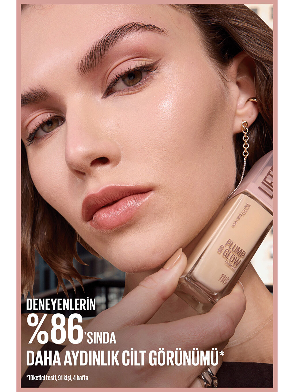 Lifter Niasinamid ve Hyalüronik Asit İçeren Aydınlatan Fondöten - 117-5