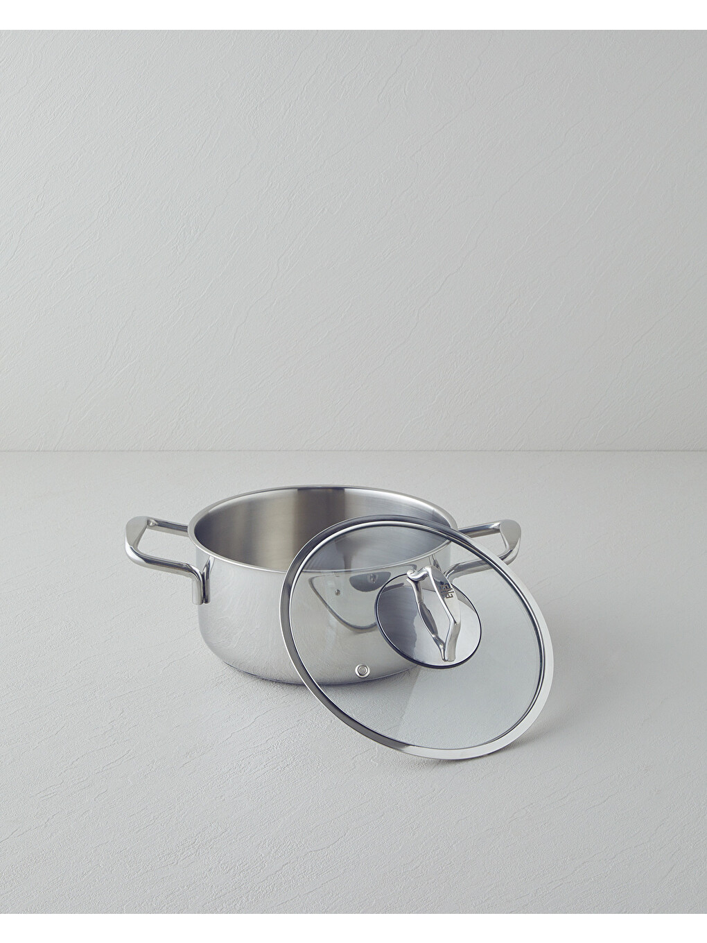 Gri Glow Çelik Derin Tencere 20x10 Cm Silver-1