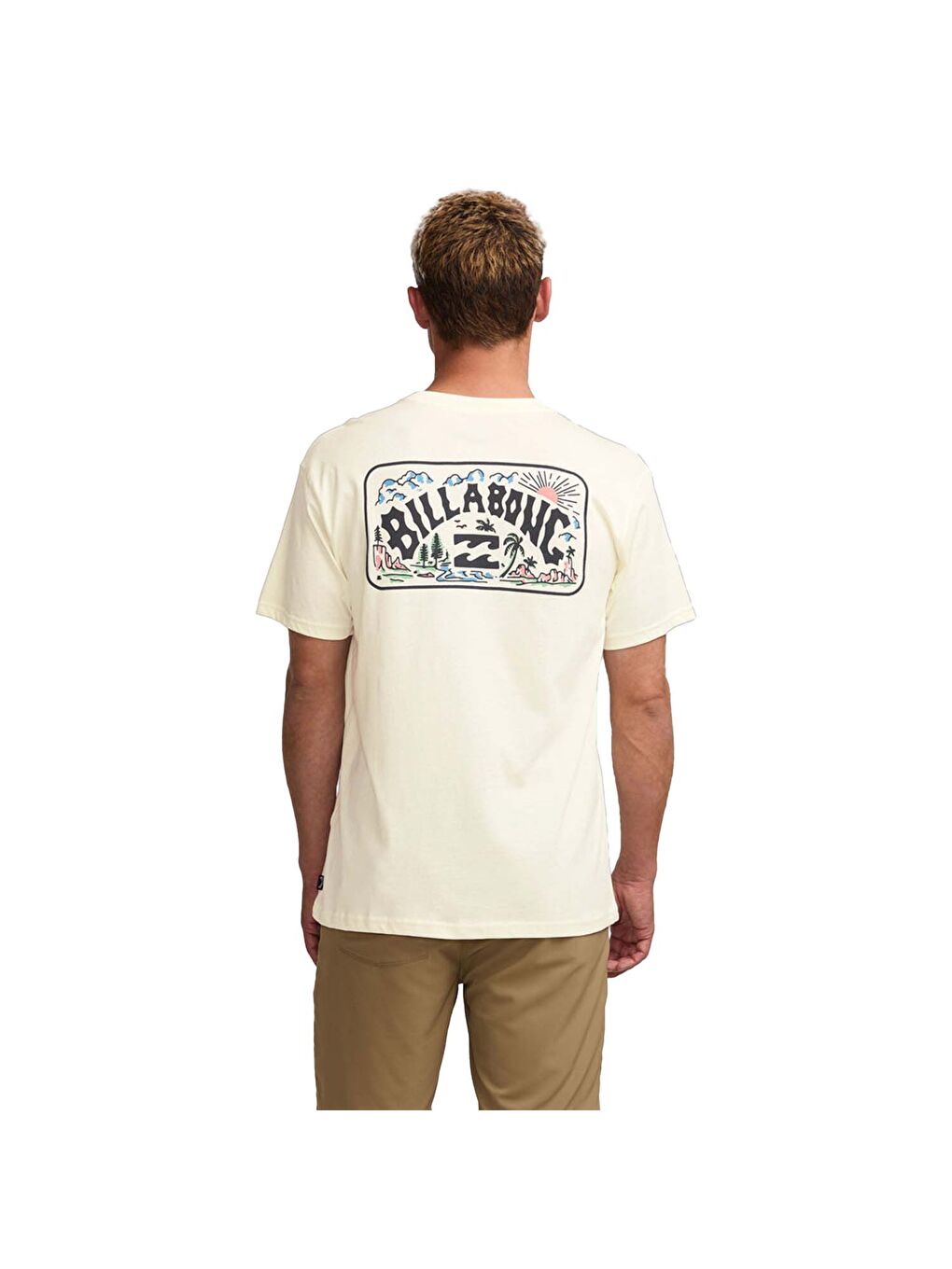 Scenic Arch Adiv Ss Erkek Beyaz Tişört-6