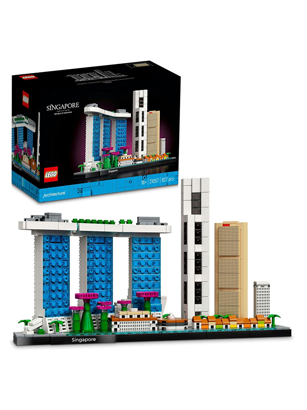 Lego Renksiz Architecture Singapure 21057