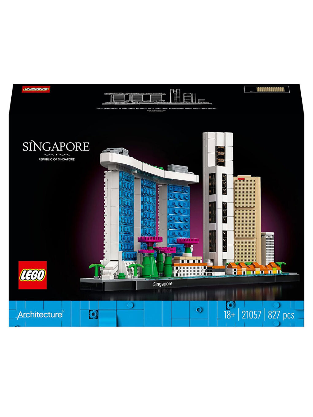 Lego Renksiz Architecture Singapure 21057 - 4