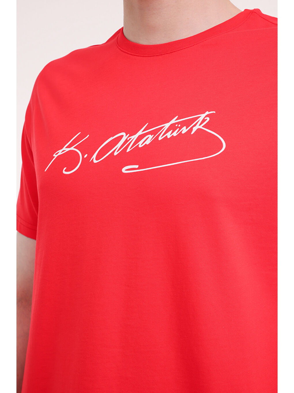 UL 11ATA-Y50 5FX Kırmızı Unisex Kısa Kol T-Shirt-3