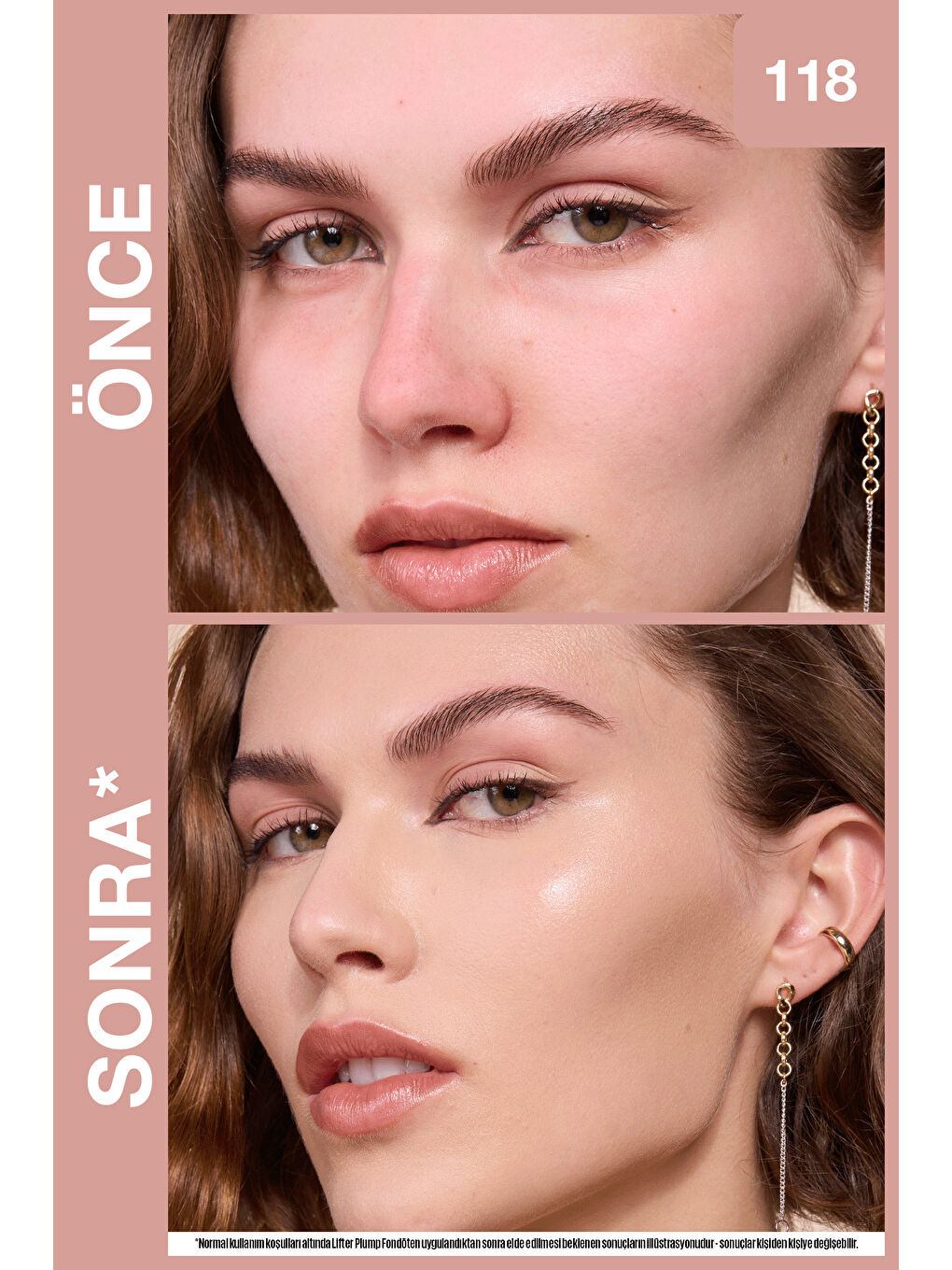 Lifter Niasinamid ve Hyalüronik Asit İçeren Aydınlatan Fondöten - 118-4