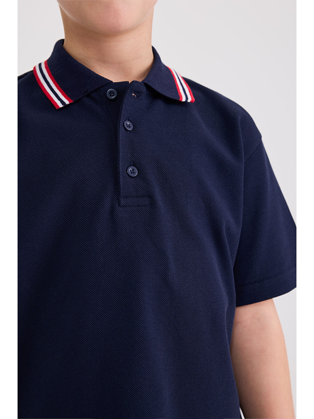 Erkek Çocuk Kısa Kollu Lacivert Tişört-1