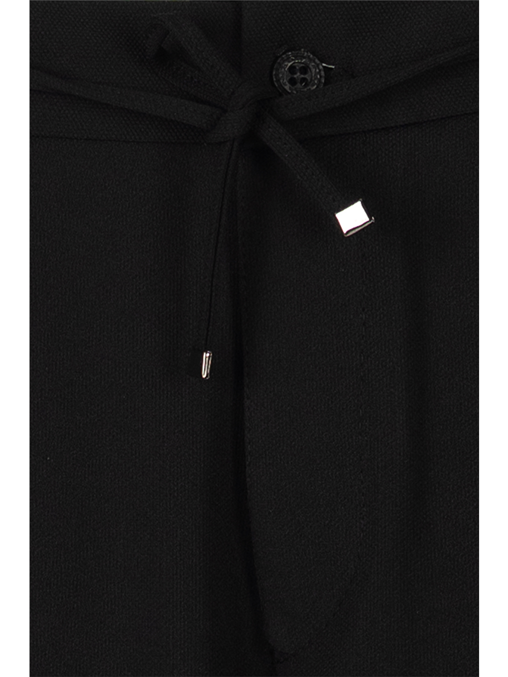 Erkek Siyah Normal Kesim Regular Fit Pamuklu Armürlü Bel Lastikli Jogger Pantolon-2
