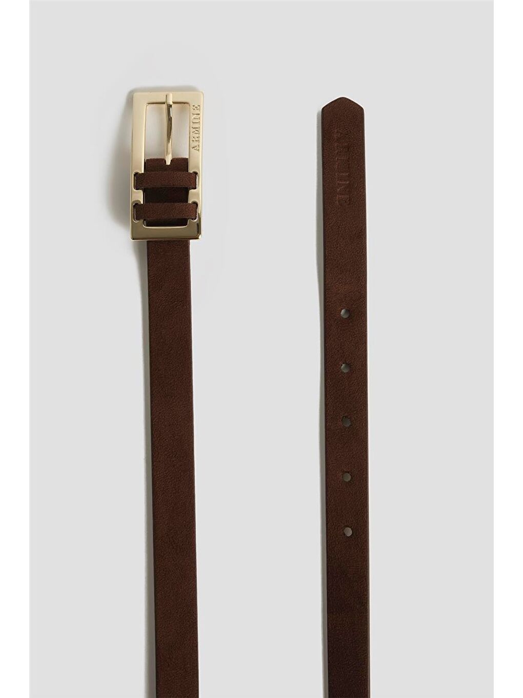 İnce Süet Kemer 25Yd001 Kahverengi-2