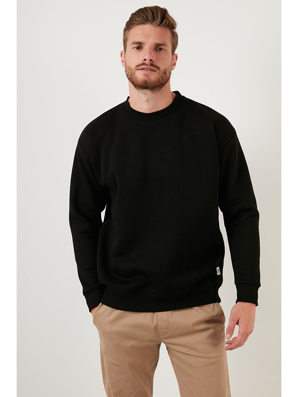 Lacivert Regular Fit Bisiklet Yaka Şardonlu 2'li Paket Sweat 5905255S2-2