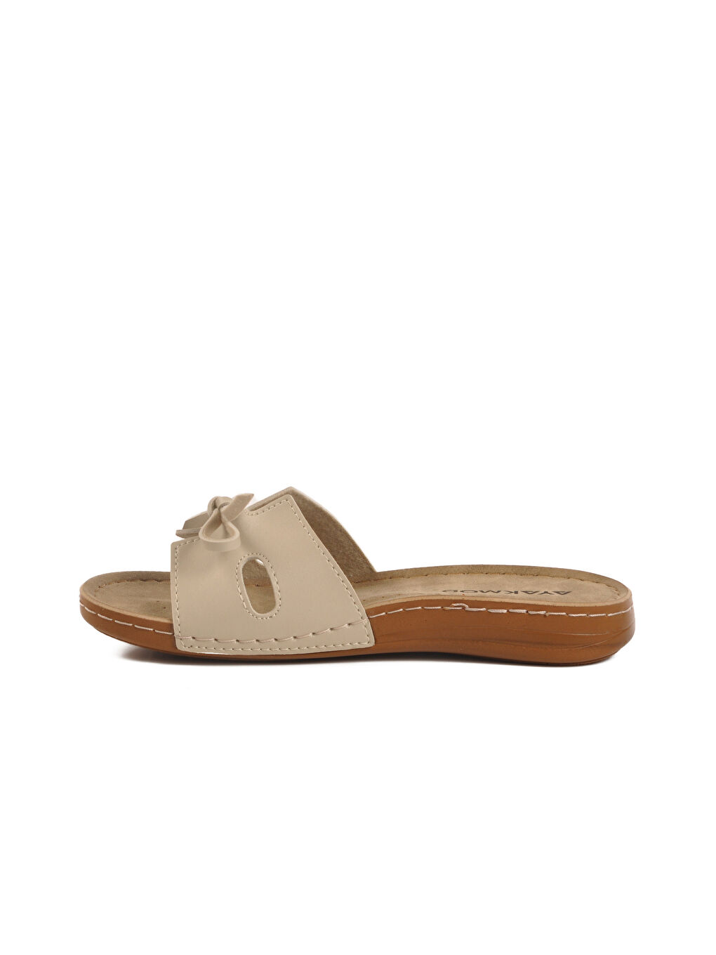 Bej İnce Taban Anatomik Kadın Terlik 11-367 Z-1