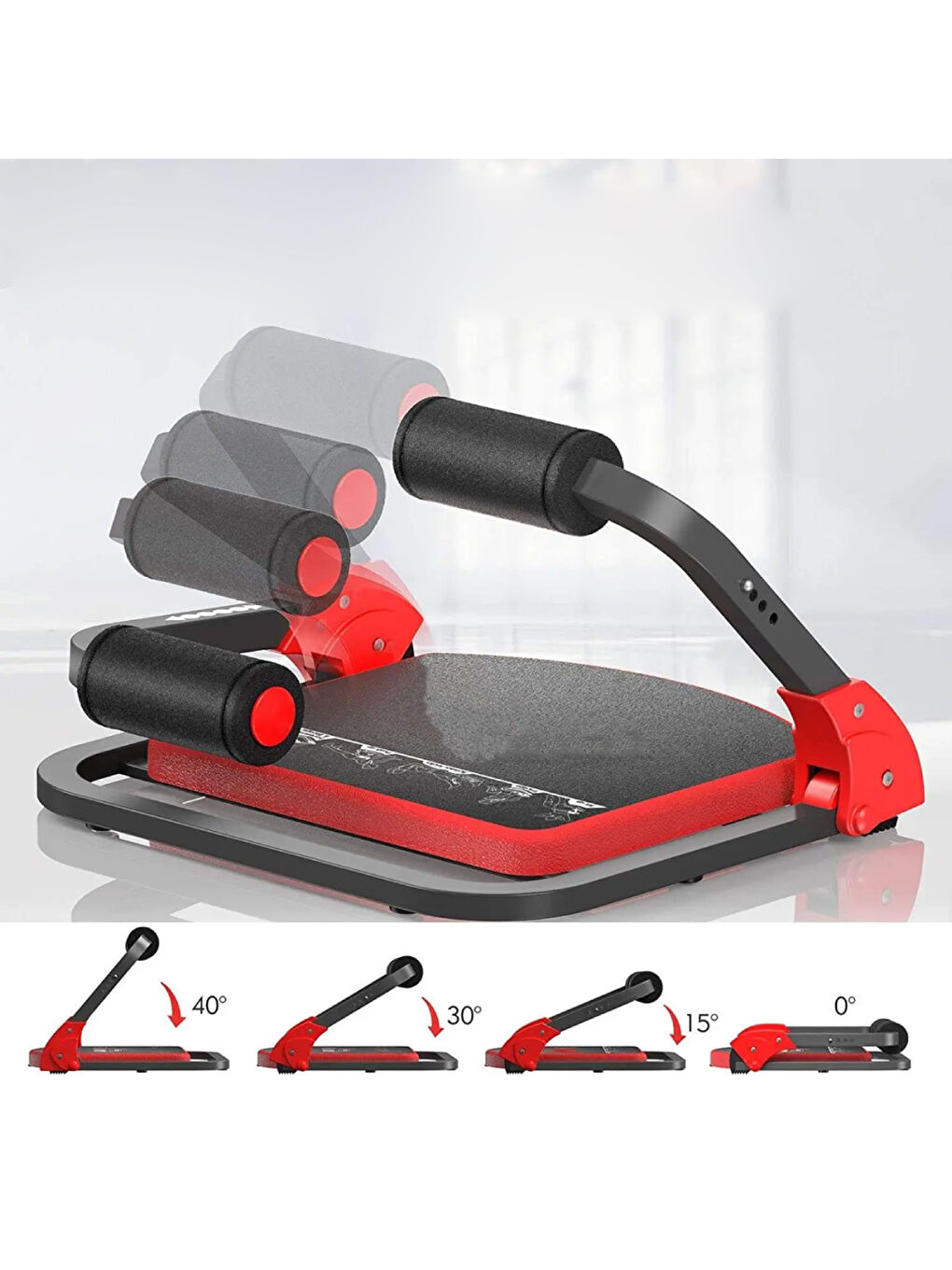 Karışık Çok Fonksiyonlu Mekik ve Şınav Aleti - Tüm Vücut Egzersiz Aleti-4