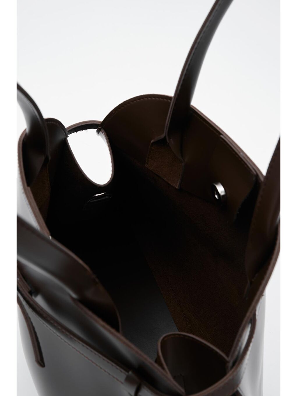 Monets Kemer Detaylı Omuz Çantası Kahverengi-6