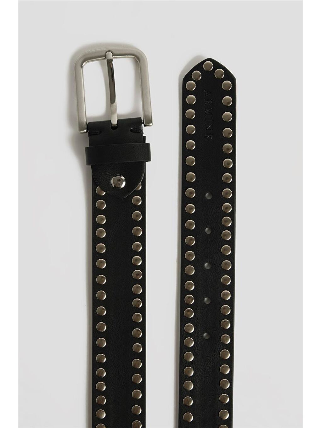 Trok Detaylı Deri Kemer 25Yd007 Siyah-1