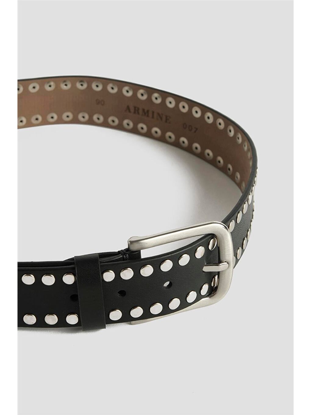 Trok Detaylı Deri Kemer 25Yd007 Siyah-2