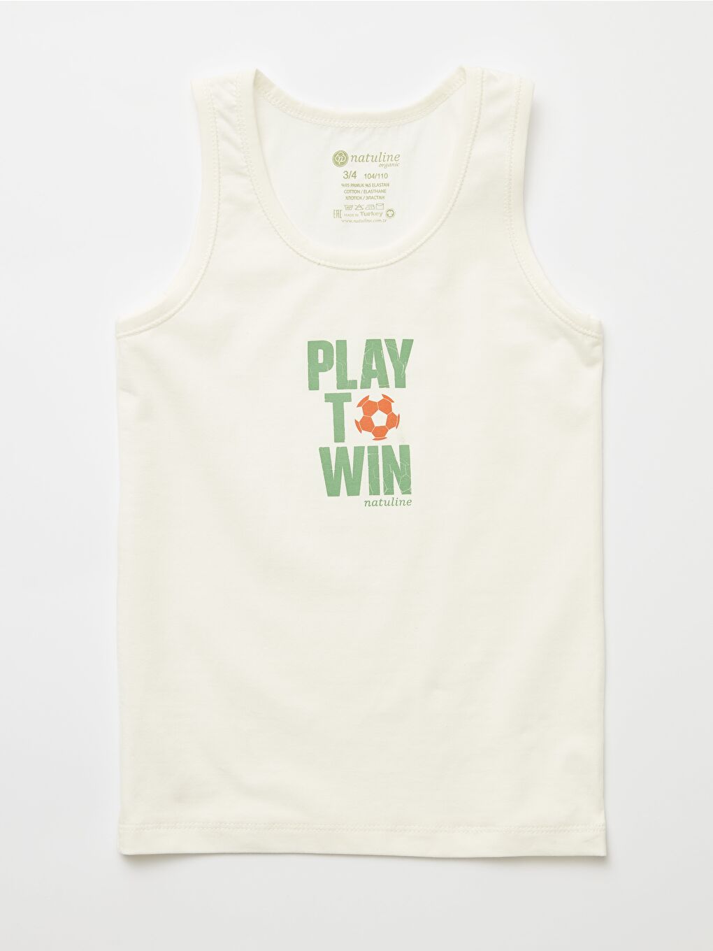 Mor Erkek Çocuk Organik Pamuklu  Atlet Play To Win 4 lü Paket-3