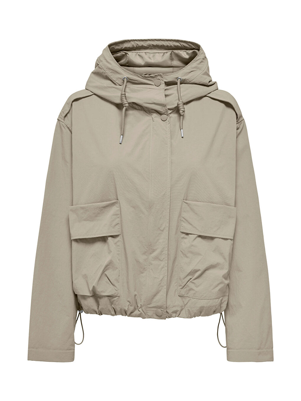 Bej Onlmamba Regular Fit Kapüşon Yaka Kadın Mont 15308621-5