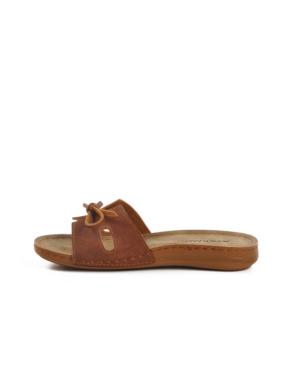 Kahverengi Taba İnce Taban Anatomik Kadın Terlik 11-367 Z-1