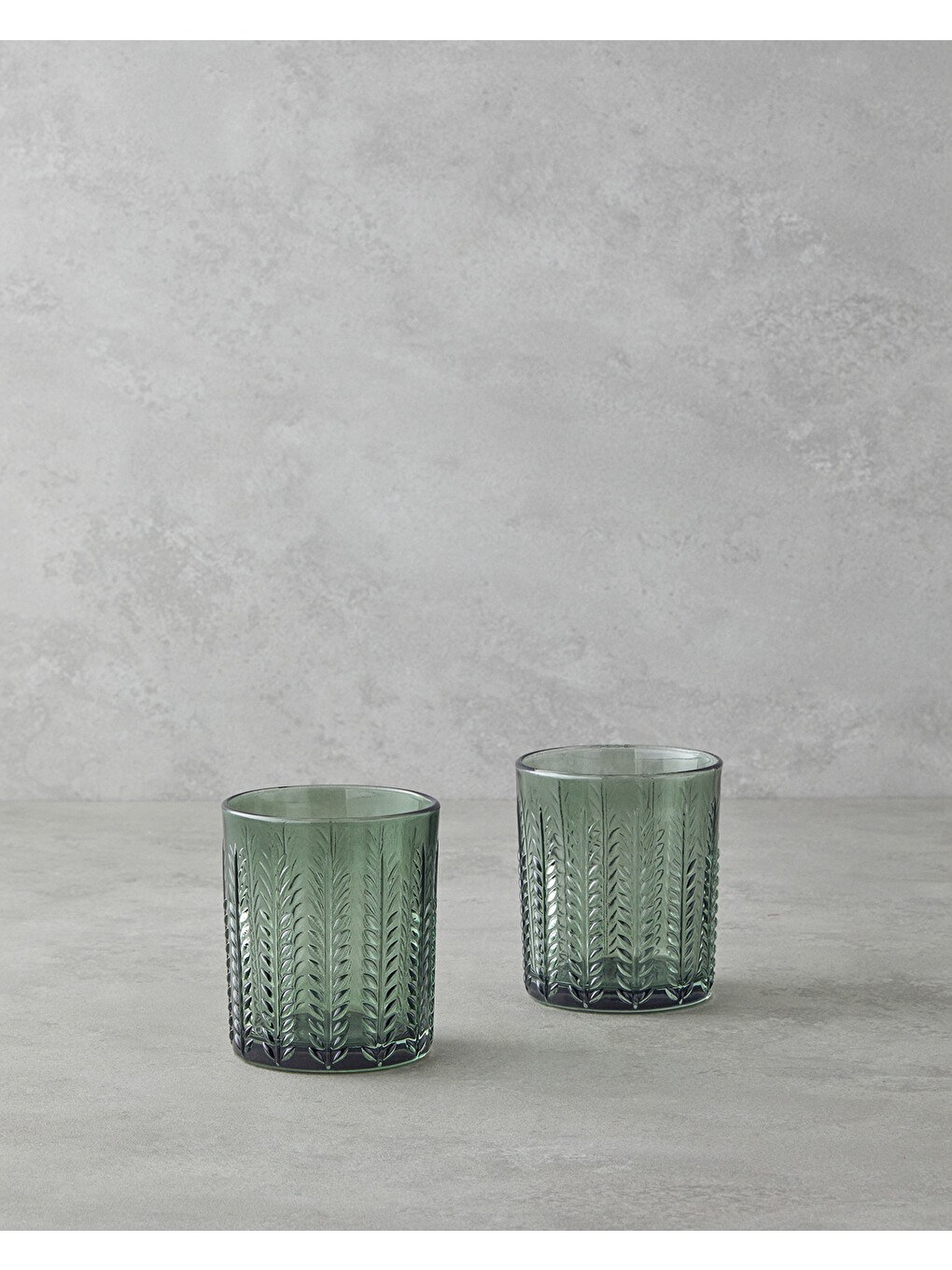 Plantopia Cam 2'li Bardak 370 Ml Yeşil