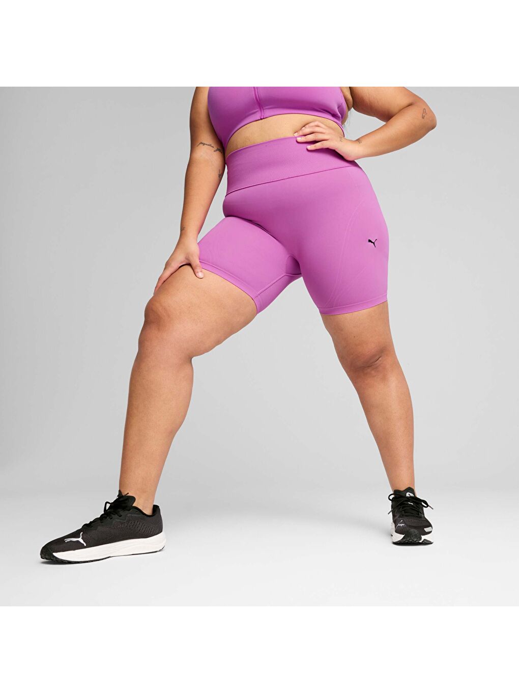 Mor SHAPELUXE Seamless BIKER Şort Tayt-2