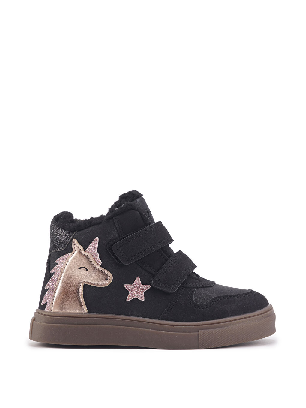 UNICORN.P-KRK-INT 3PR Siyah Kız Çocuk High Sneaker