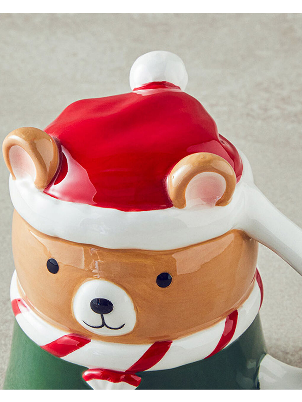 Beyaz Happy Bear Dolomite Yılbaşı Kupa 300 ml Renkli-2