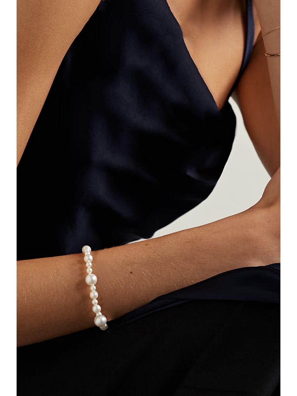 New Obsessions Beyaz Monte İnci Bileklik - 2