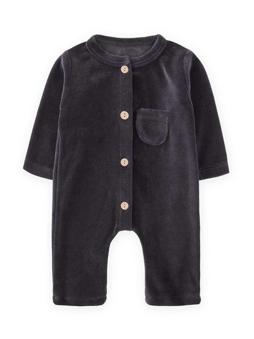 Gri Kadife Tulum 0-3 Yaş Füme