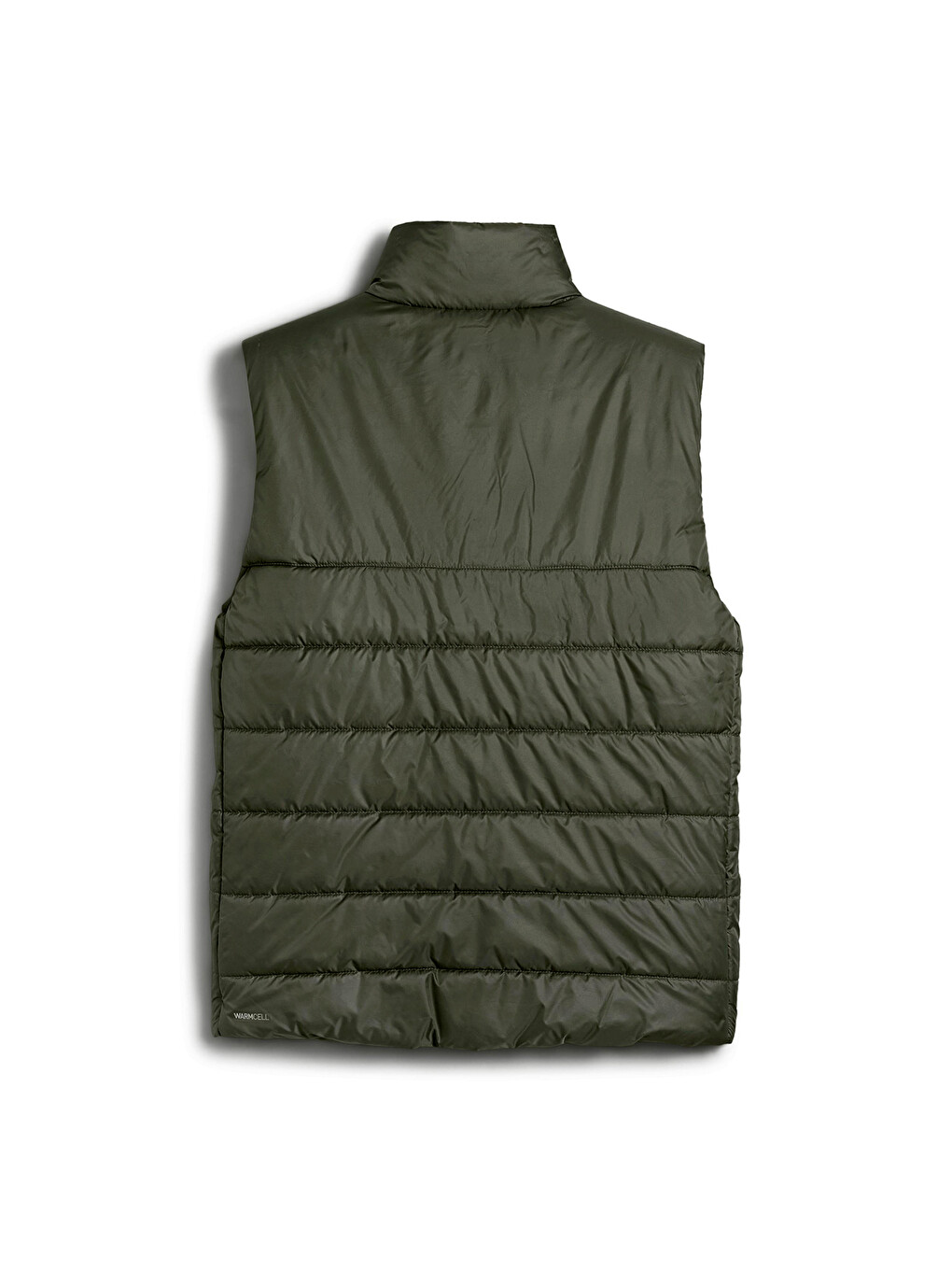 Essentials Padded Erkek Haki Dik Yaka Yelek-4