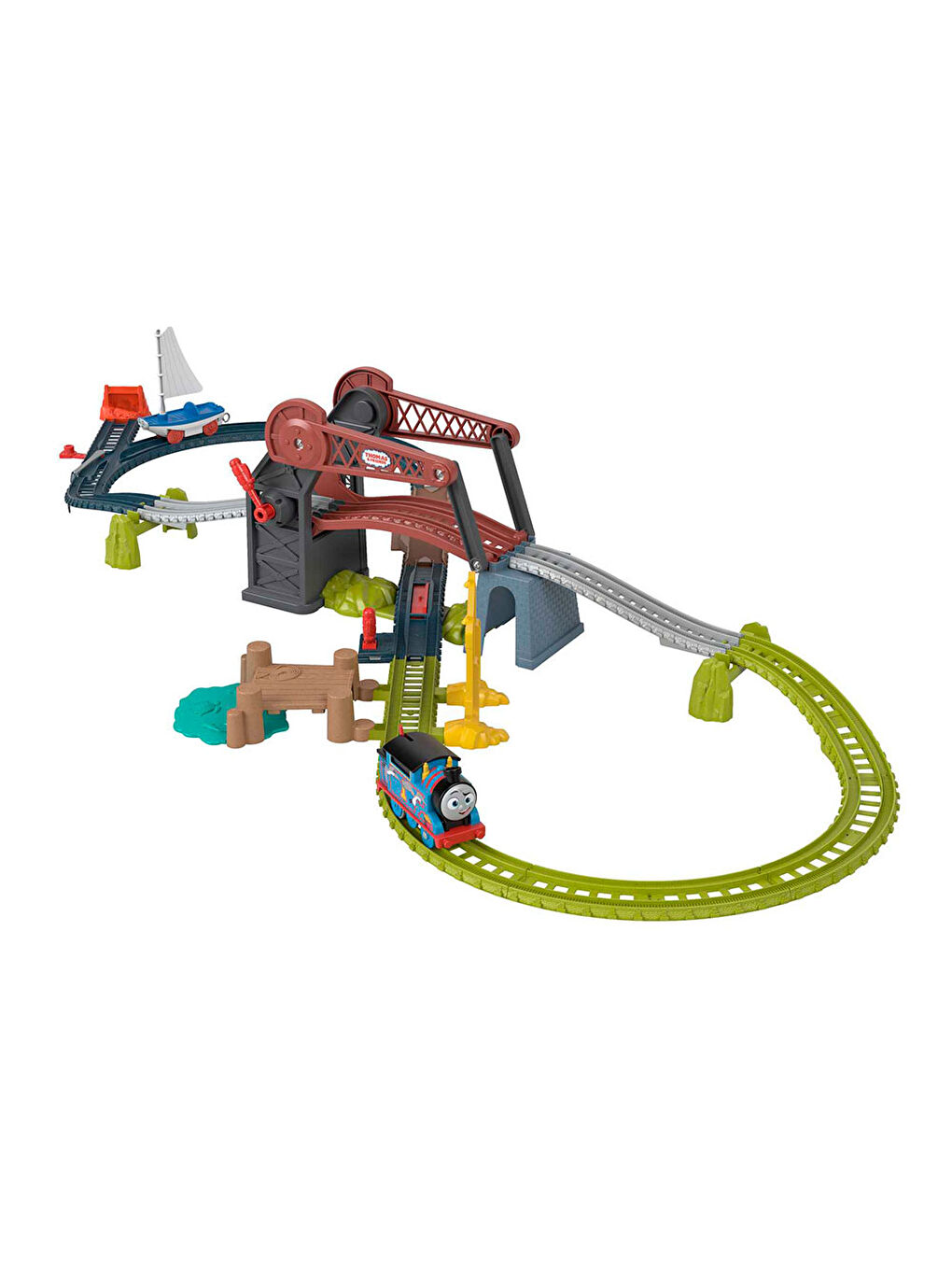 Thomas & Friends Renksiz Thomas Ve Arkadaşları Thomas Ve Skiff Açılır Köprü Motorlu HGX65