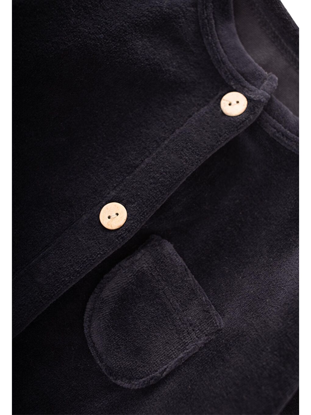 Gri Kadife Tulum 0-3 Yaş Füme-2