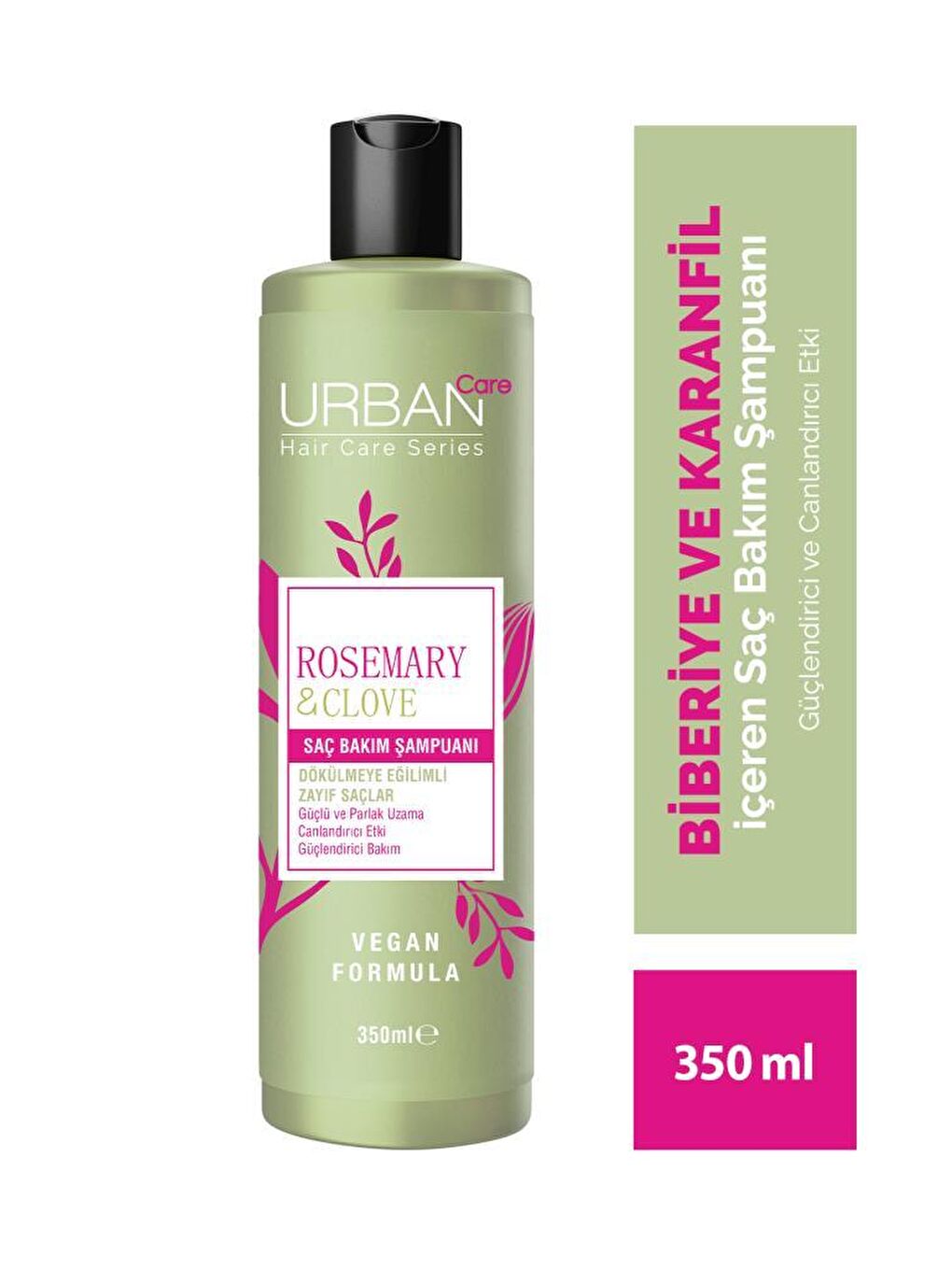 Urban Care Rosemary & Clove Biberiye ve Karanfil Canlandırıcı ve Güçlendirici Saç Bakım Şampuanı  350 ML