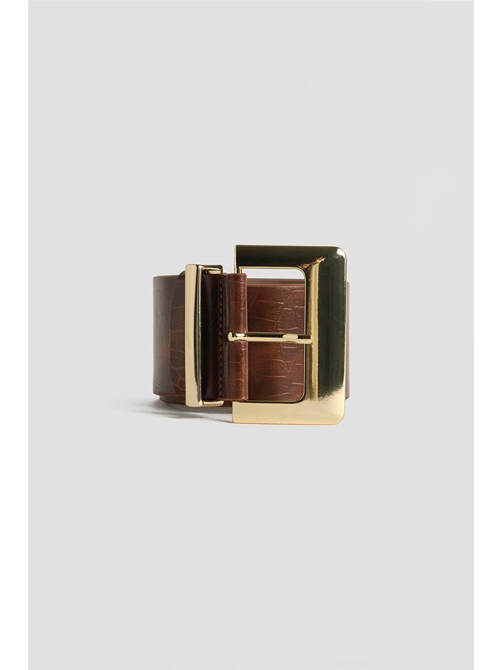 Kahverengi Kalın Deri Kemer 25Yd013 Taba