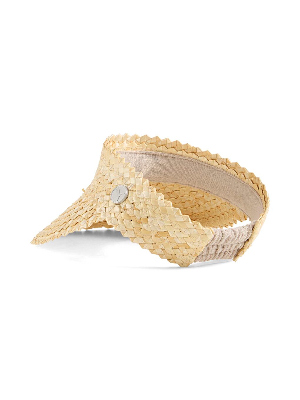 Ekru Straw FASHION Kadın Golf Vizörü-1