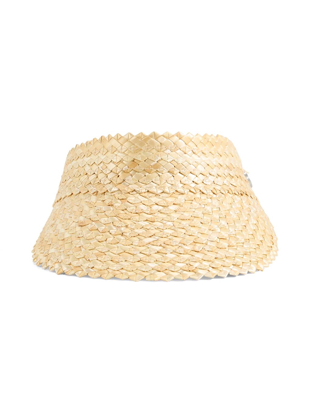 Ekru Straw FASHION Kadın Golf Vizörü-2