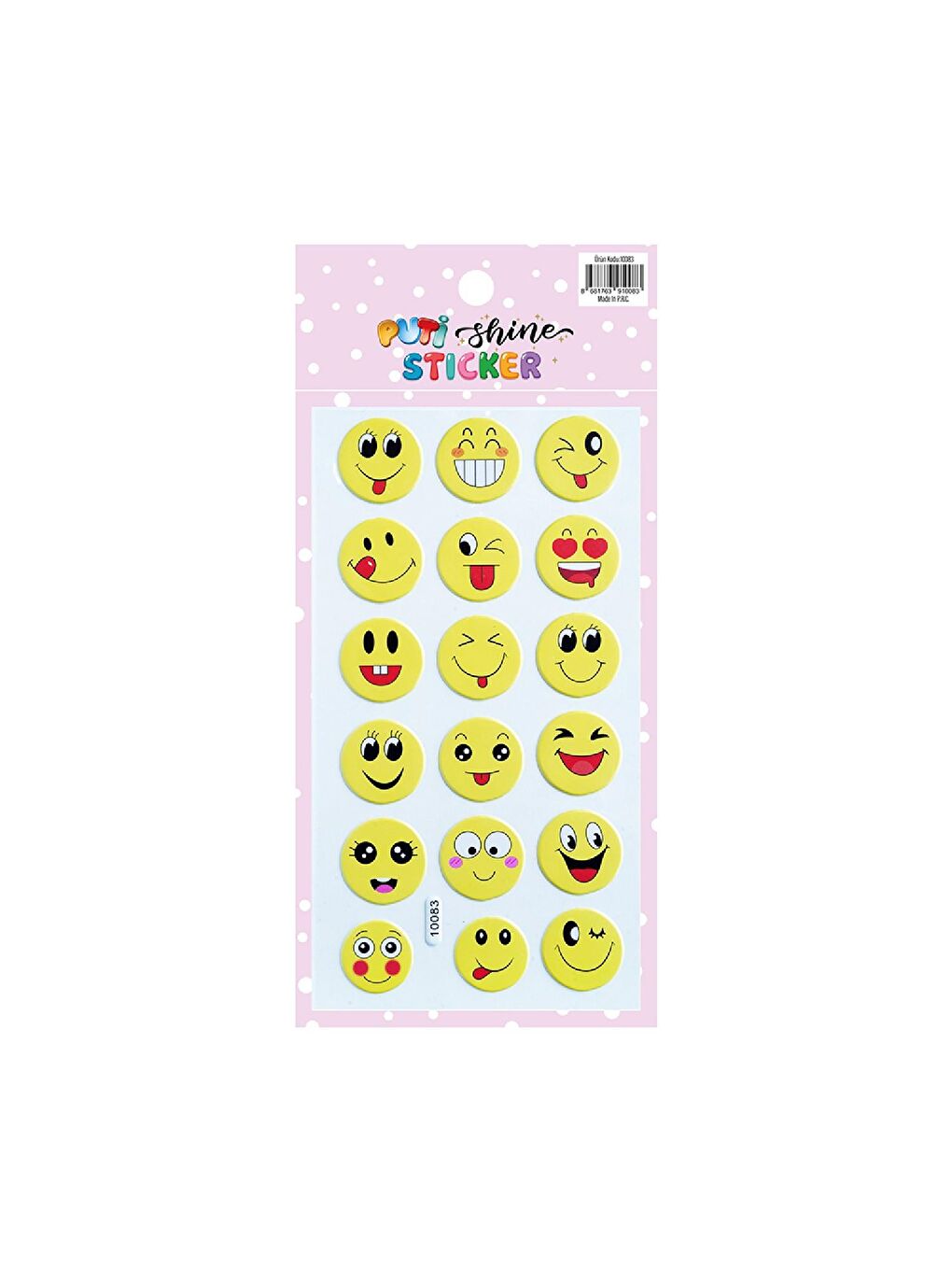 Shine Sticker - Gülen Yüz Emojiler(10083)