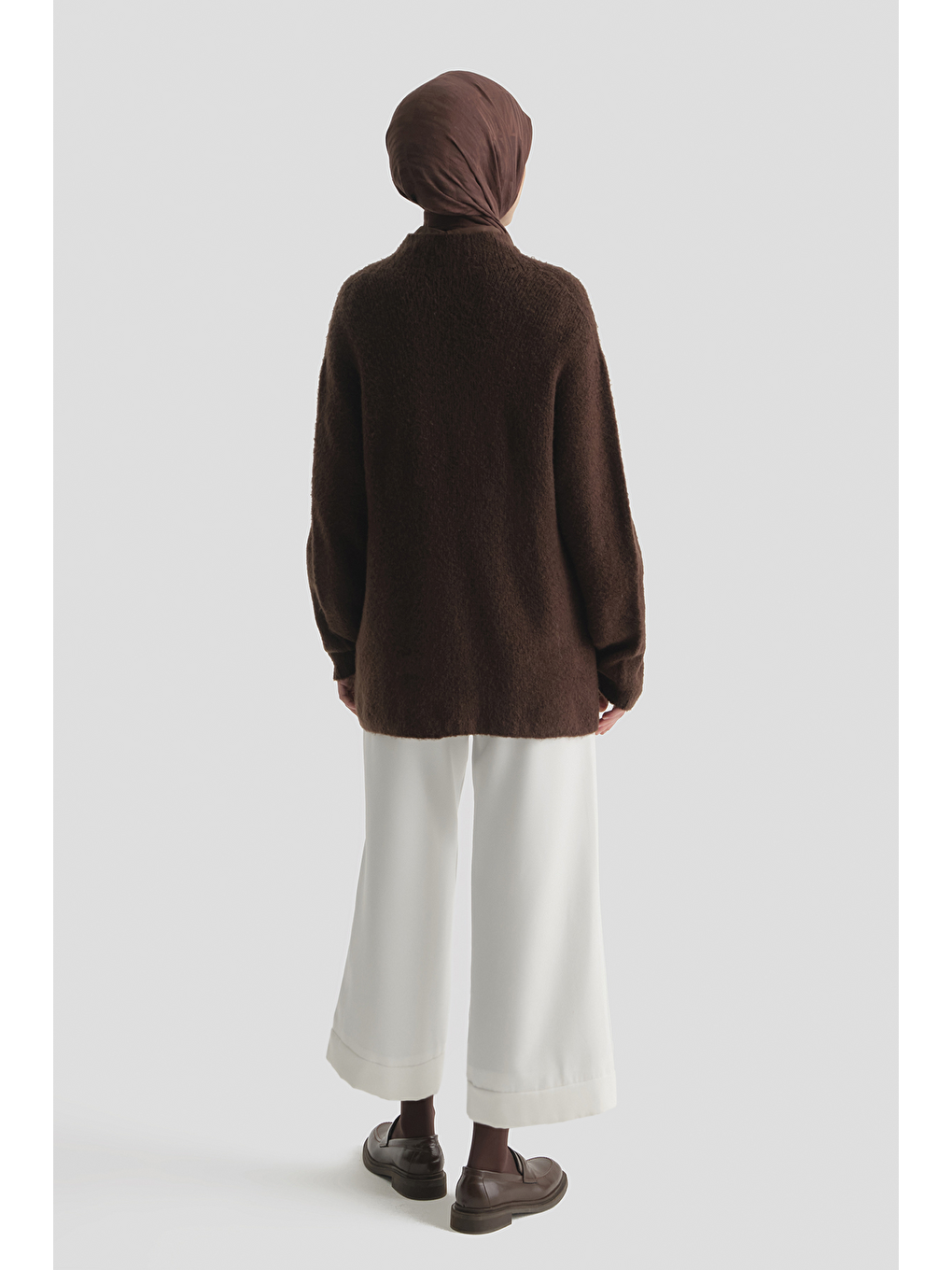 Katlı Paça Pantolon Ekru-3