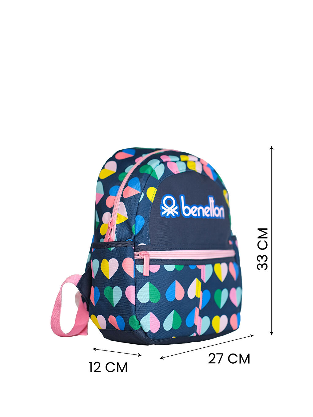 Mini Kalp Desenli Kız Çocuk Anaokul Çantası-4