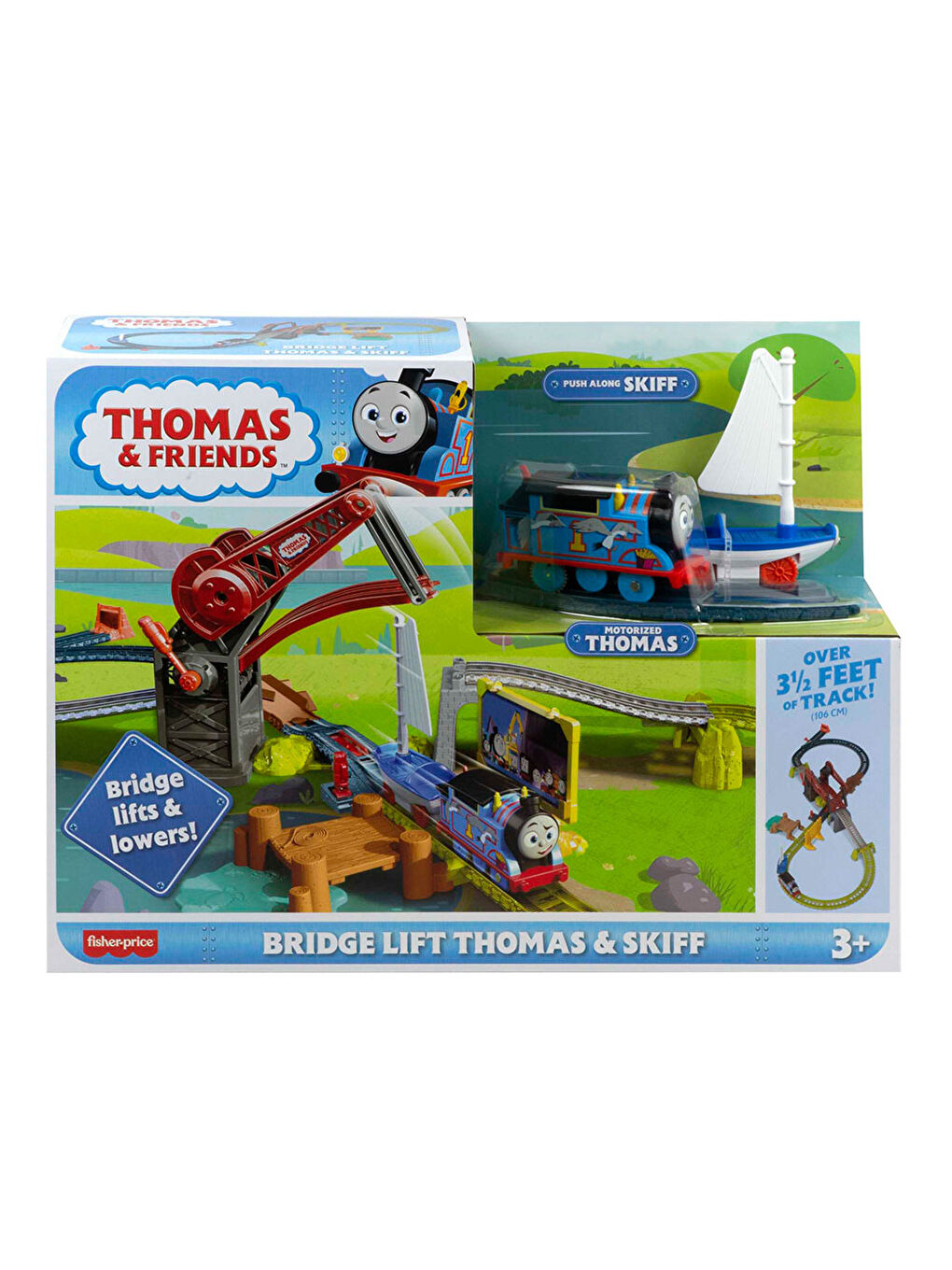 Thomas & Friends Renksiz Thomas Ve Arkadaşları Thomas Ve Skiff Açılır Köprü Motorlu HGX65 - 5