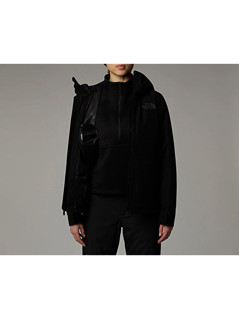 W Descendit Jacket Kadın Outdoor Ceketi Nf0a87xfjk31 Siyah-5