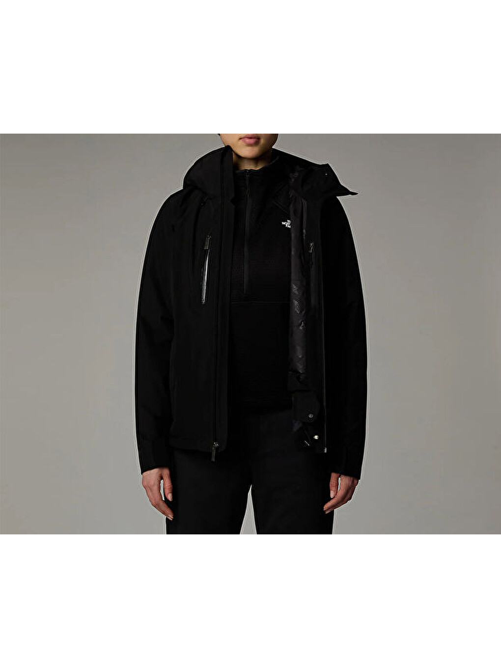 W Descendit Jacket Kadın Outdoor Ceketi Nf0a87xfjk31 Siyah-6