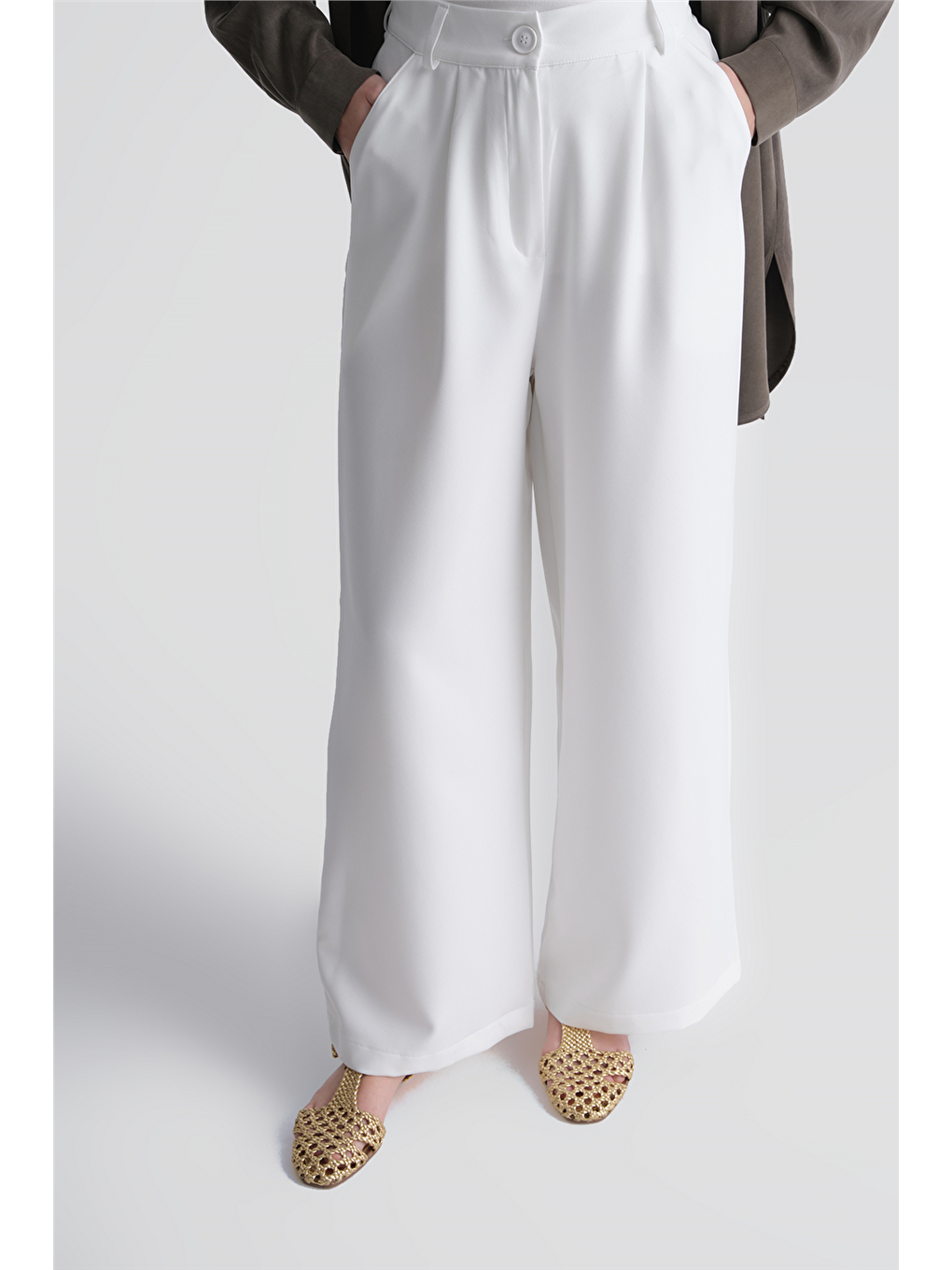 Palazzo Pantolon Ekru-2