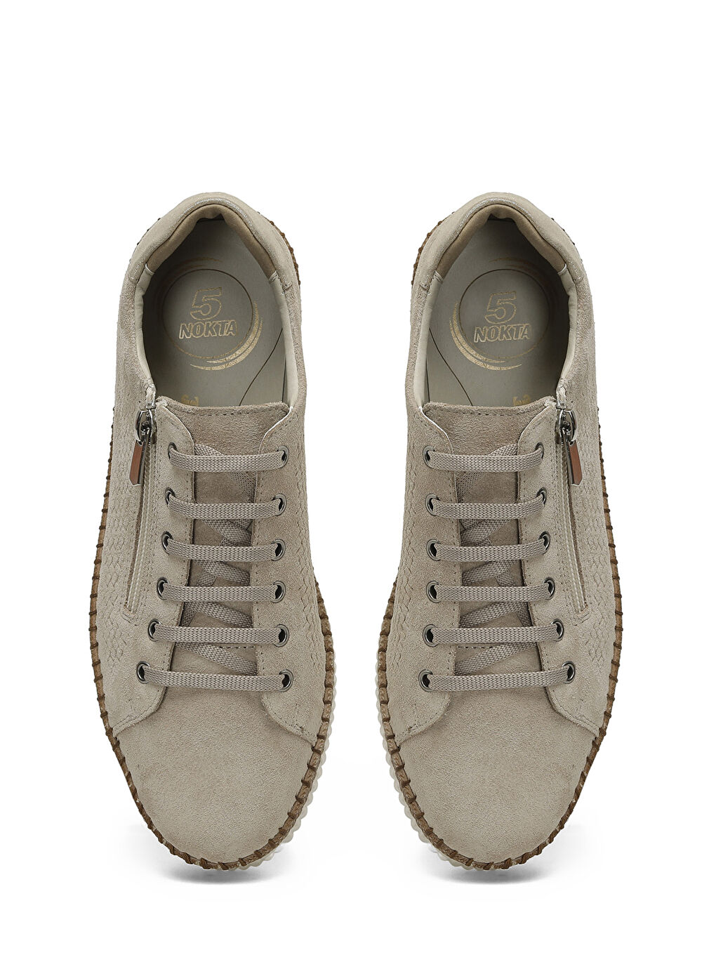 105473.NZ5FX Bej Kadın Comfort Ayakkabı-3